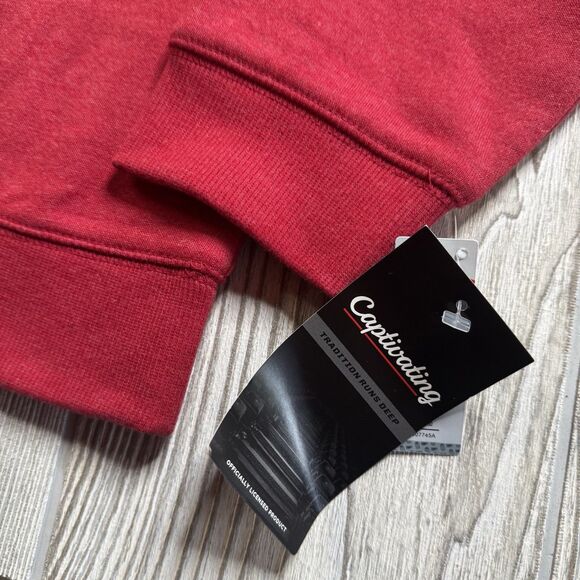 Oklahoma Sooners Crewneck Sweatshirt Men’s M Crimson Logo Spellout Captivating - Picture 4 of 10